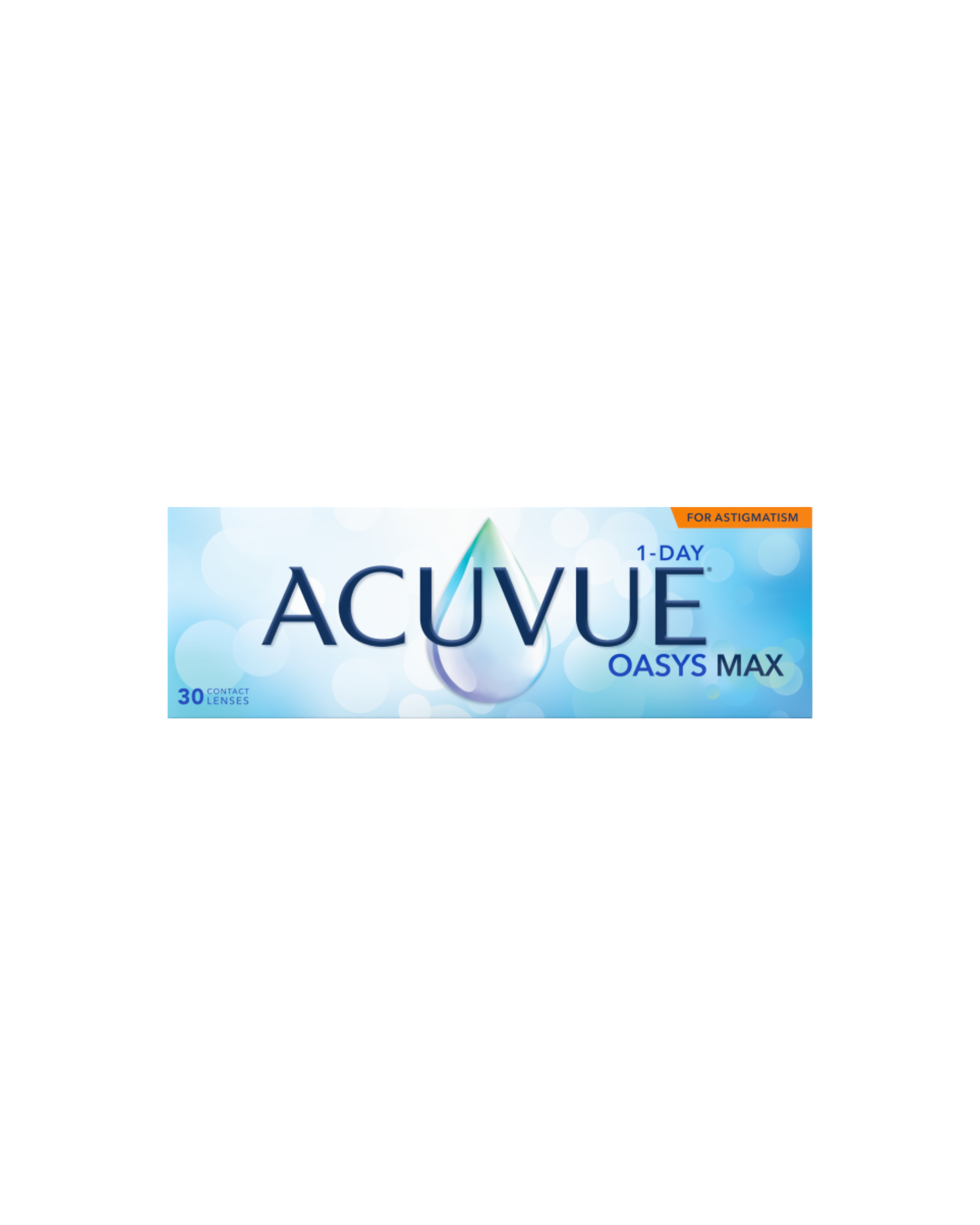 ACUVUE® OASYS MAX 1-Day para ASTIGMATISMO (30pk)